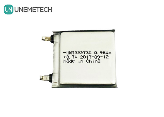 Özel şarj edilebilir polimer lityum piller / 3.7V 260mAh 322730 Li-Po pil