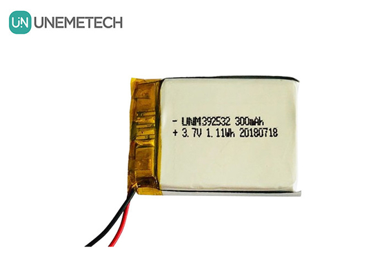 GPS izleyici Özel Lityum Polimer Pil / 3.7V 300mAh 392532 Şarj edilebilir Lipo Pil