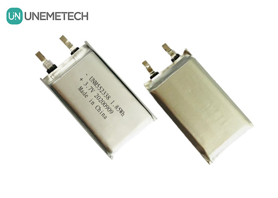 3.7V 500mAh 3C Dijital Ürünler için özel şarj edilebilir polimer lityum pil 552338