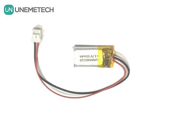 401120 3.7V 55mAh Özel yapımı Lipo pilleri / kulaklık şarj edilebilir Lipo pilleri