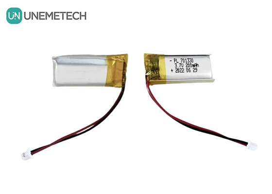 3.7V 200mAh Tek Hücreli Lityum Polimer Pil 701330 Kulaklıklar için Cüzdan Pil