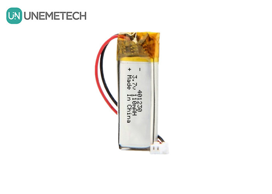 401230 Lityum polimer pil 3.7V 110mAh kulaklık için şarj edilebilir Lipo pil