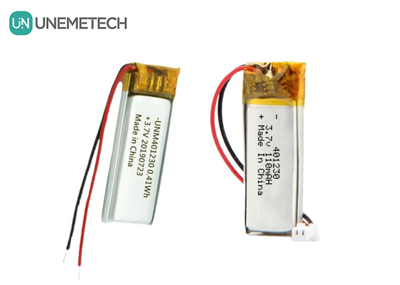 401230 Lityum polimer pil 3.7V 110mAh kulaklık için şarj edilebilir Lipo pil