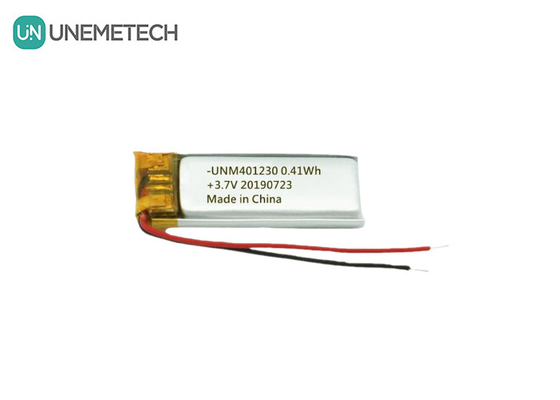 401230 Lityum polimer pil 3.7V 110mAh kulaklık için şarj edilebilir Lipo pil