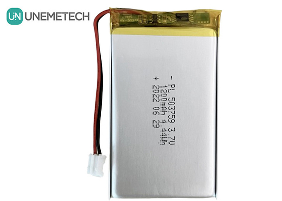 Yeniden şarj edilebilir Li Polimer Bataryası 3.7V 1200mAh 503759 Danışmanlık Oyuncusu için Poli Lityum Pil