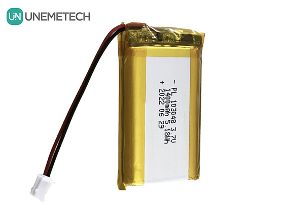 3.7V 1400mAh Şarj edilebilir Li-Polimer Pil 103048 Li Ion Polimer Pil Paketi Dijital Cihazlar İçin