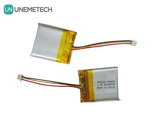 Yüksek Voltajlı Li-Polimer Pil 402830 3.8V 430mAh HV LiPo Piller Tıbbi Cihazlar İçin