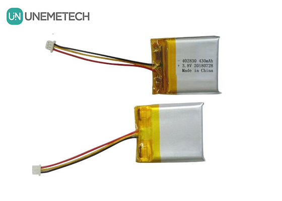 Yüksek Voltajlı Li-Polimer Pil 402830 3.8V 430mAh HV LiPo Piller Tıbbi Cihazlar İçin