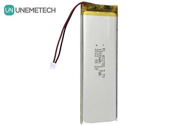 Şarj Kutusu Lityum Polimer Pil 1000mah 3.7V Şarj edilebilir Li-Polimer Pil 402780