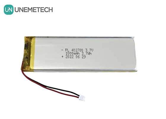 Şarj Kutusu Lityum Polimer Pil 1000mah 3.7V Şarj edilebilir Li-Polimer Pil 402780
