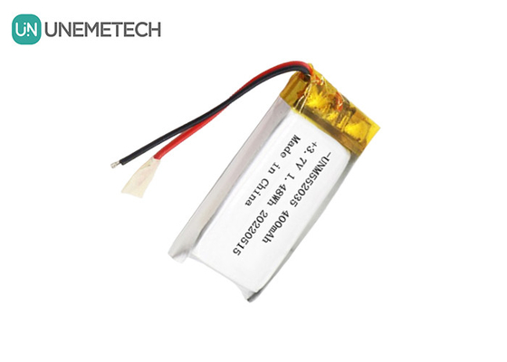 3.7V Şarj edilebilir Lityum İyon Polimer Pil 552035 Kablosuz Cihaz için 400mAh Li Po Pil