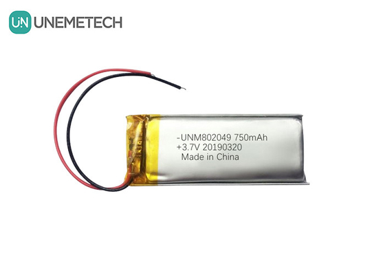 Güzellik Aletleri Lityum Polimer Pil 3.7V 750mah 802049 1C Serbestlik Li Poly Pil