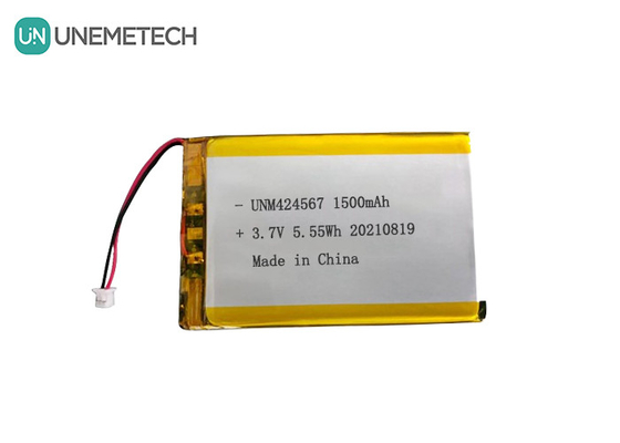 424567 Şarj edilebilir Li-po Pil 3.7V 1500mah Lipo Pil Otomatik Kimlik Akıllı Kart Okuyucu
