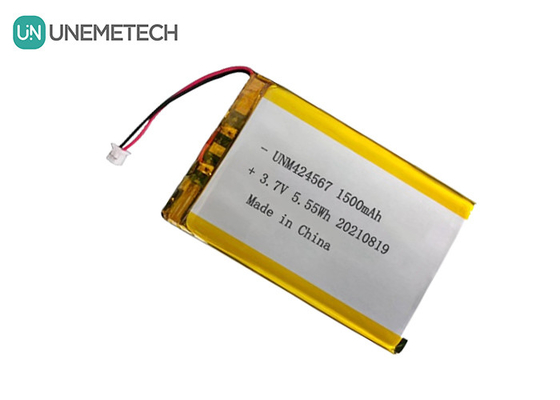 424567 Şarj edilebilir Li-po Pil 3.7V 1500mah Lipo Pil Otomatik Kimlik Akıllı Kart Okuyucu