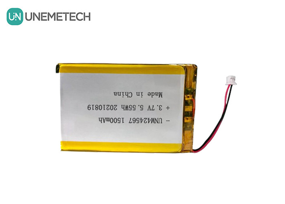 424567 Şarj edilebilir Li-po Pil 3.7V 1500mah Lipo Pil Otomatik Kimlik Akıllı Kart Okuyucu