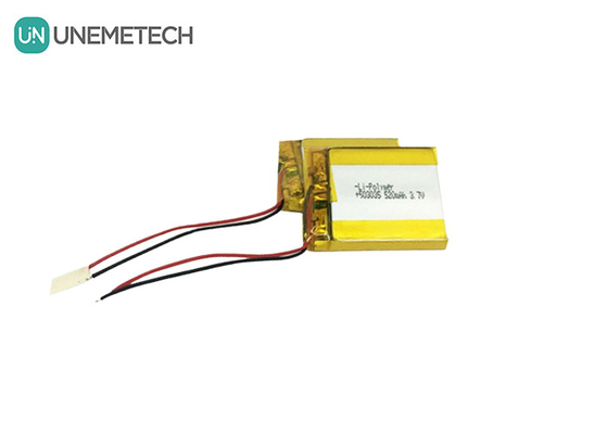 3.7V Özel LiPo Pilleri 520mAh Lityum İyon Polimer Pil 503035 Giyilebilir Cihaz için
