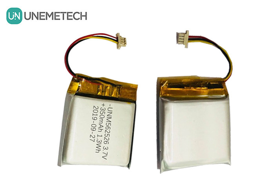 4.2V 350mAh Özel Lityum İyon Polimer Piller 562526 Dijital Ürünler İçin 1.0C Serbestleme