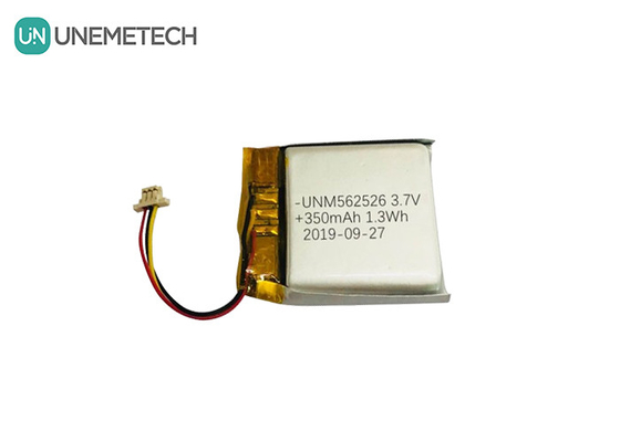 4.2V 350mAh Özel Lityum İyon Polimer Piller 562526 Dijital Ürünler İçin 1.0C Serbestleme