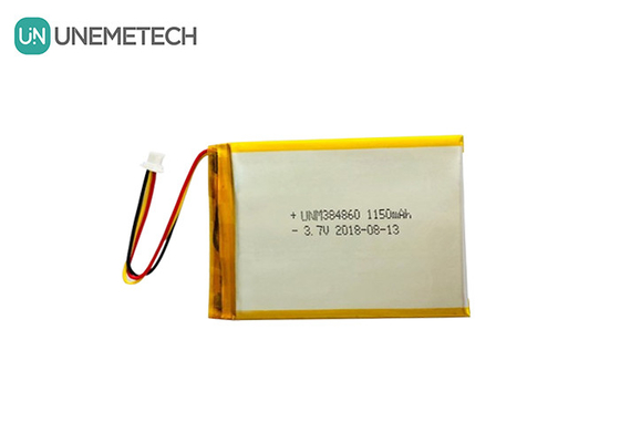 3.7V 1150mAh Gümüş Lityum Polimer Pil 384860 Özel Lipo Pilleri