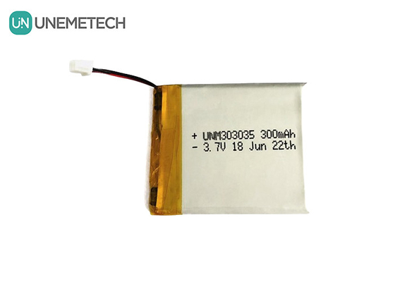 300mAh Lityum Polimer Pil 303035 Adli Voltaj 3.7 V Lipo Pil MSDS Onaylandı