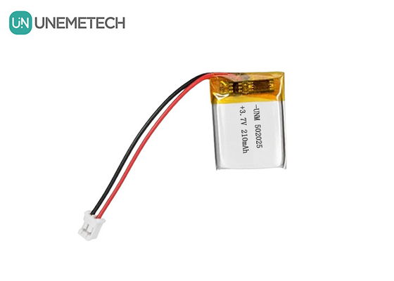 3.7V 210mAh E-bisiklet sistemi için PCB ve kurşun telleri ile özel Lityum Polimer Pil 502025