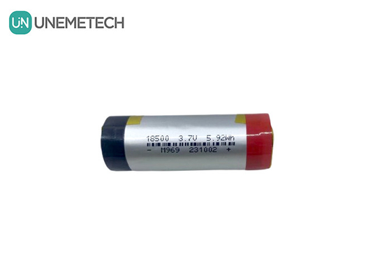 3A Silindrik LiPo Pil 3.7V 1600mAh 18500 Kullanıcı Elektronikleri için Lityum Polimer Pil