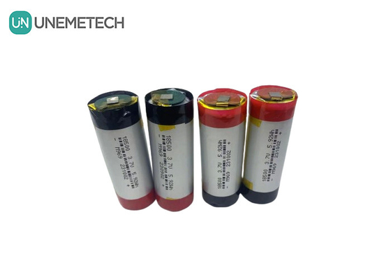 3A Silindrik LiPo Pil 3.7V 1600mAh 18500 Kullanıcı Elektronikleri için Lityum Polimer Pil