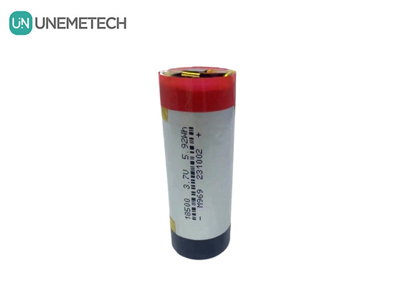 3A Silindrik LiPo Pil 3.7V 1600mAh 18500 Kullanıcı Elektronikleri için Lityum Polimer Pil