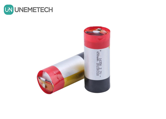 5A Yüksek Hızlı Serbestleme Silindirli LiPo Pil 3.7V 650mAh 16350 Ev aletleri için