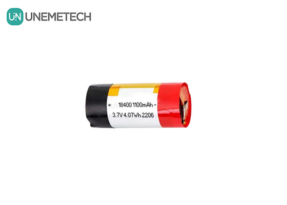 3A Serbestleme Silindrik Polimer Lityum İyon Pil 18400 3.7v 1100mah LiPo Pil