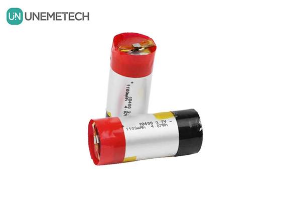 3A Serbestleme Silindrik Polimer Lityum İyon Pil 18400 3.7v 1100mah LiPo Pil