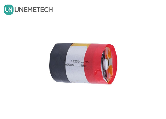 18250 630mAh 3.7V Silindrik Şarj edilebilir Li-Ion Polimer Pil 5A Artı Şarj Akımı