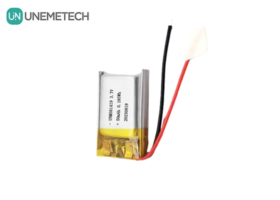 Ultra Küçük 3.7v 50mah Lipo Bataryası 15C Yüksek Serbestleme Hızı Lityum İyon Bataryası 581419