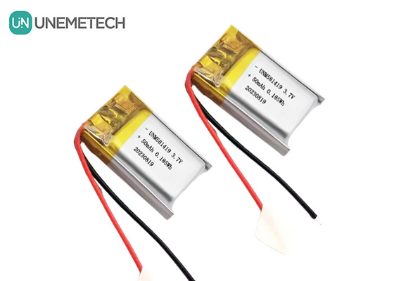 Ultra Küçük 3.7v 50mah Lipo Bataryası 15C Yüksek Serbestleme Hızı Lityum İyon Bataryası 581419