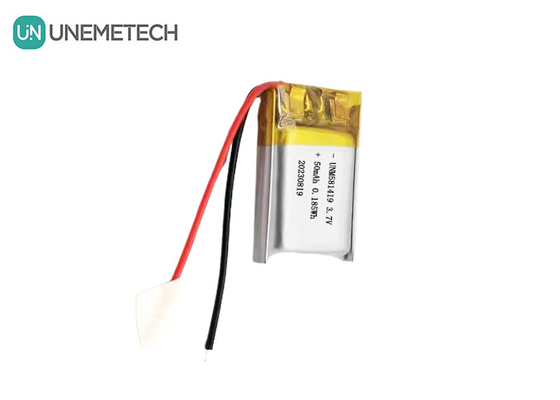 Ultra Küçük 3.7v 50mah Lipo Bataryası 15C Yüksek Serbestleme Hızı Lityum İyon Bataryası 581419