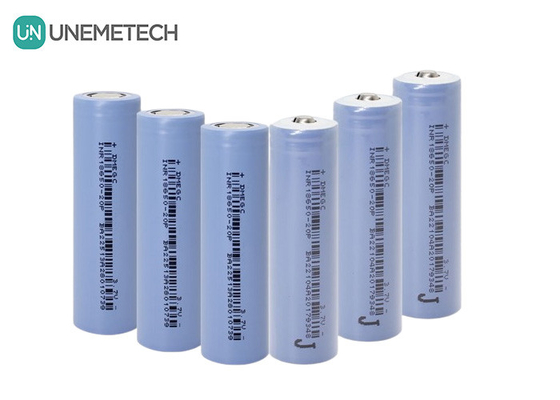 30A Sürekli Şarj 18650 Piller 2000mAh 3.7V Silindrik Lityum İyon Hücresi INR18650-20P
