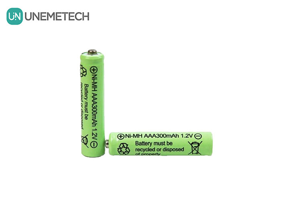 Ni-MH AAA Pil 1.2V 300mAh Güneş Işıkları ve Uzaktan Kumanda için Şarj Edilebilir Pil