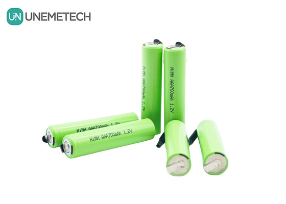 UNEMETECH AAA Şarj edilebilir Ni-MH Pil 1.2V 700mAh AAA700 Elektrikli Tıraş Makinesine