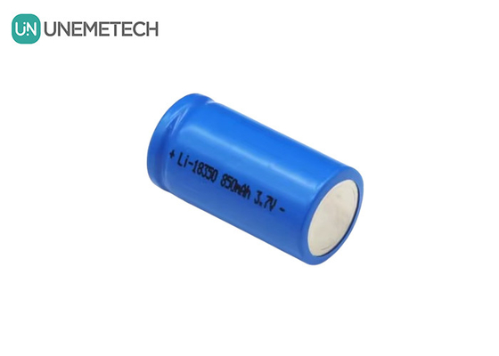 3.7v 850mah Lityum İyon Pil Şarj edilebilir 18350 NCM Pil Taşınabilir Süpürge için