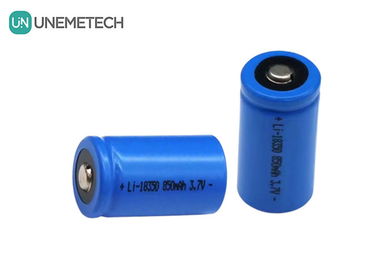 3.7v 850mah Lityum İyon Pil Şarj edilebilir 18350 NCM Pil Taşınabilir Süpürge için