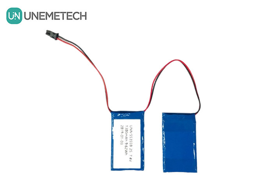 2C Yüksek Serbestleme Hızı Lipo Pil Paketi 553559 7.4V 1300mAh 2S Yapay Uzuv için