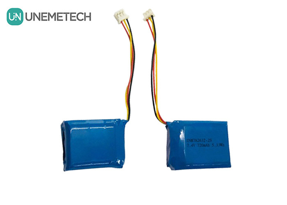 2S 7.4V Li-Polimer Pil Paketi 782632 720mAh Özel Lipo Pil Paketi
