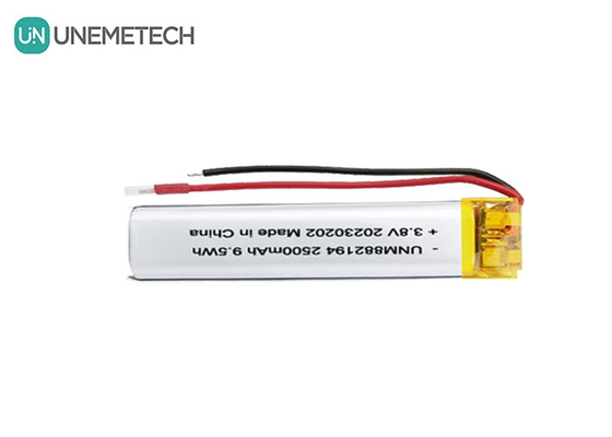 Özel 882194 Yüksek Voltajlı LiPo Pil 4.35V 2500mAh 1 Yıllık Garanti