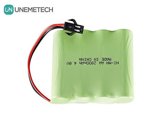 4.8V Nikel-Metal Hidrit Pil 2800mAh Şarj edilebilir AA Pil Paketi