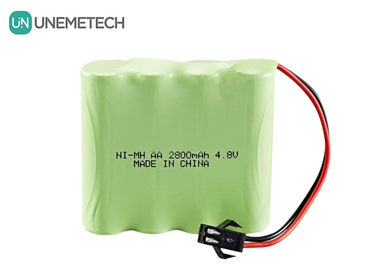 4.8V Nikel-Metal Hidrit Pil 2800mAh Şarj edilebilir AA Pil Paketi