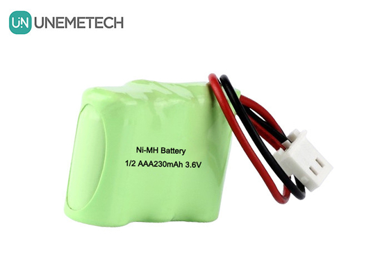 1/2AAA NiMH Şarj edilebilir Pil Paketleri 3.6V 230mAh Sütun Şarj edilebilir Pil Paketleri