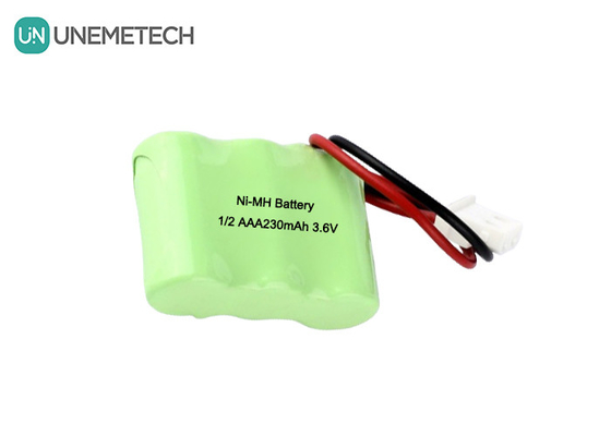 1/2AAA NiMH Şarj edilebilir Pil Paketleri 3.6V 230mAh Sütun Şarj edilebilir Pil Paketleri