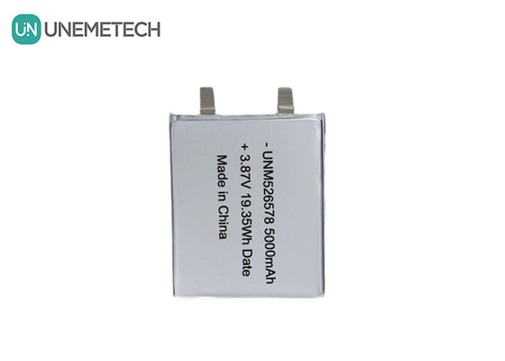 526578 3.87V Yüksek Voltajlı LiPo Pil 5000mAh 4.45V Şarj Voltajı Güç Bankası için