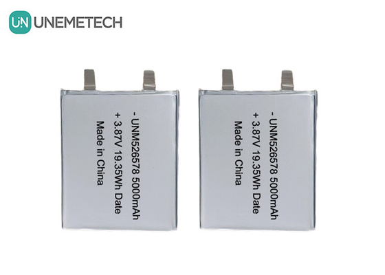 526578 3.87V Yüksek Voltajlı LiPo Pil 5000mAh 4.45V Şarj Voltajı Güç Bankası için