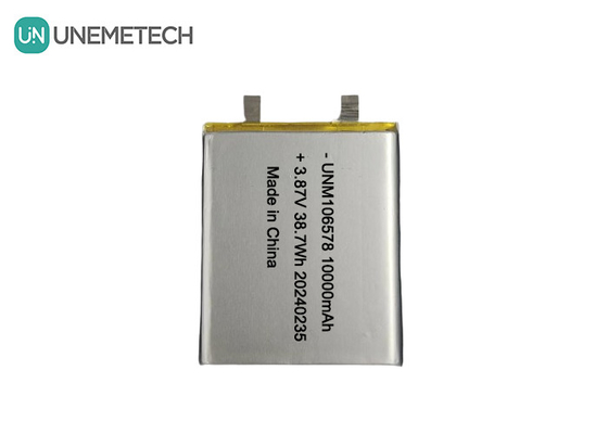 Yüksek Kapasiteli LiPo Pil 10000mAh 3.87V 106578 Enerji Depolama Sistemleri İçin